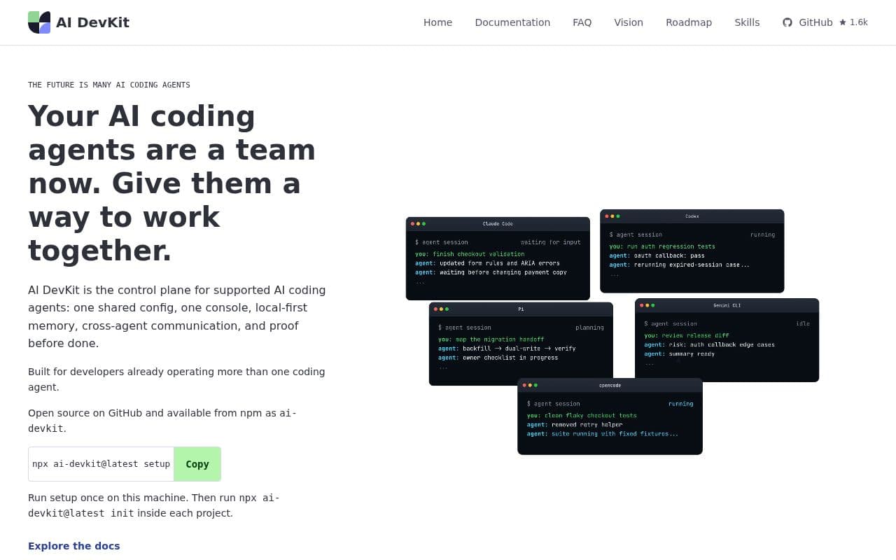 Screenshot of AI DevKit