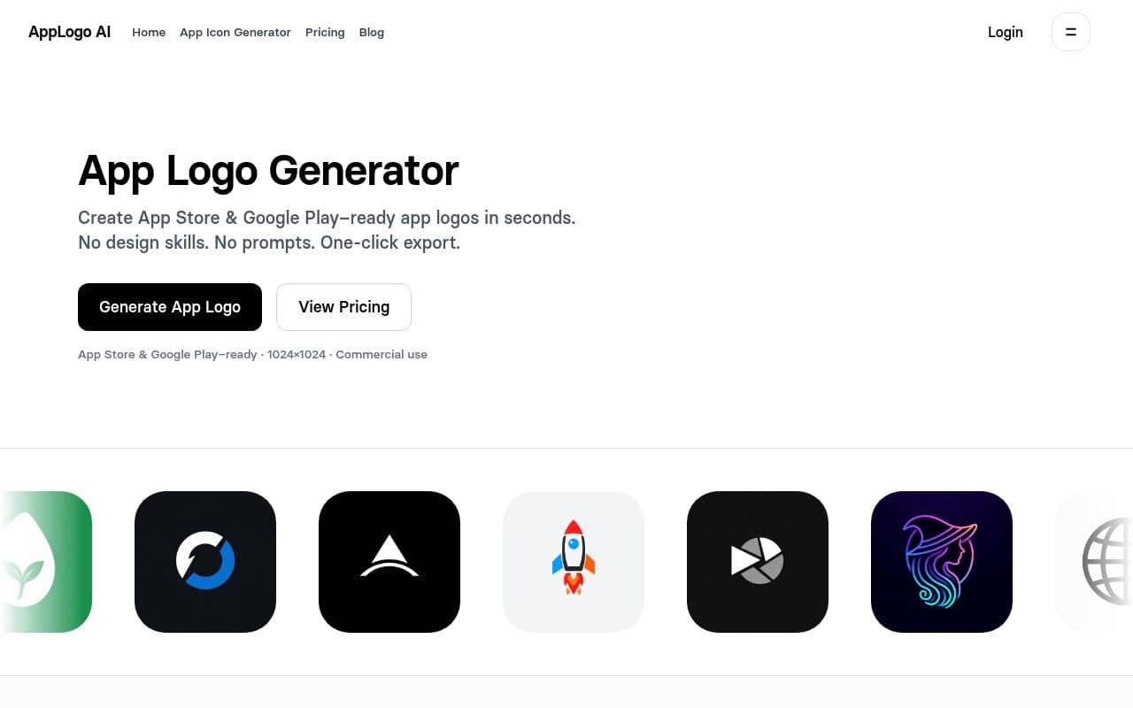 Screenshot of App Logo AI