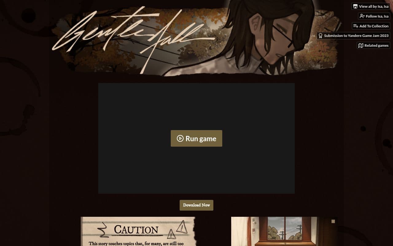 Screenshot of Gentle Fall