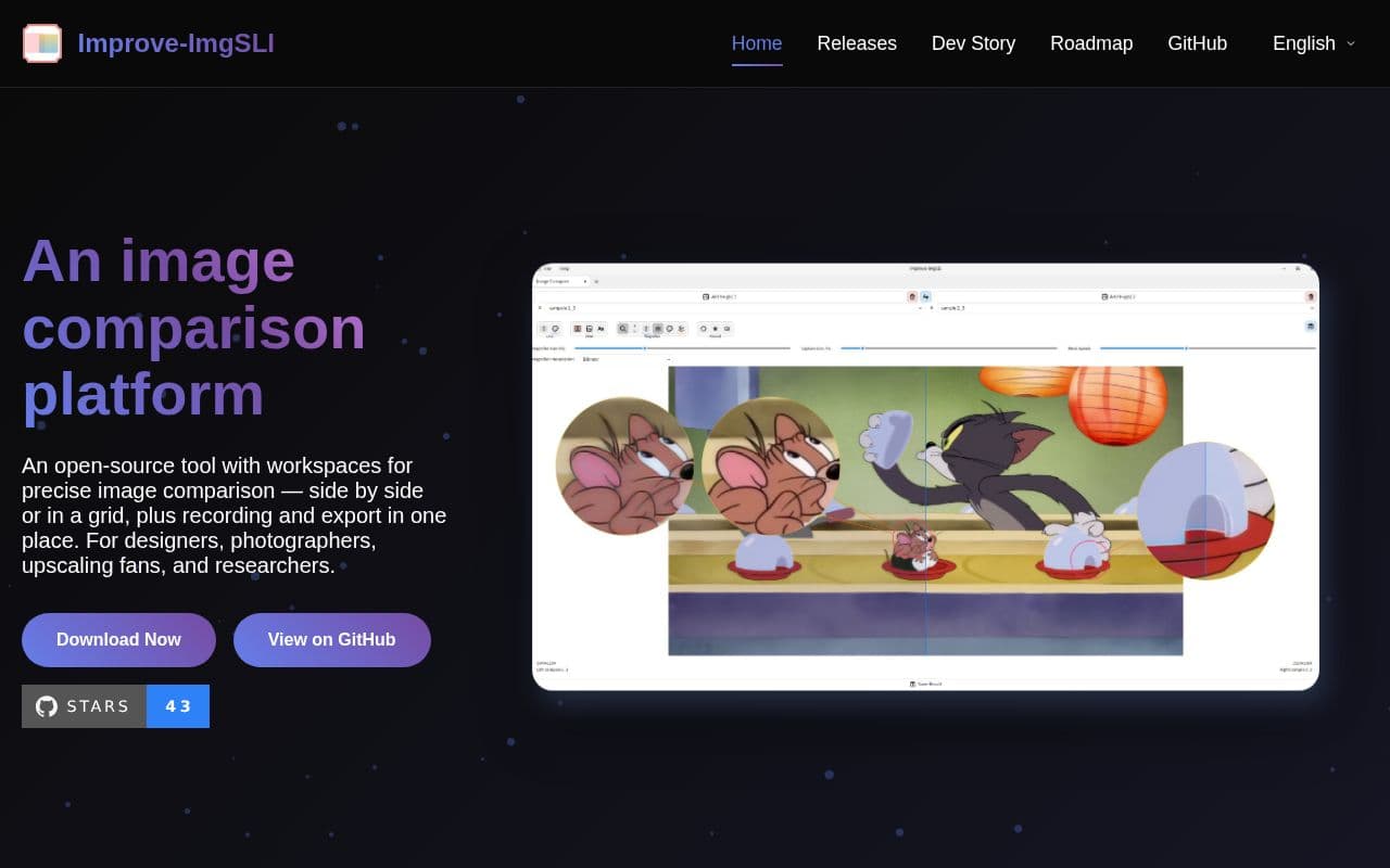 Screenshot of Improve-ImgSLI