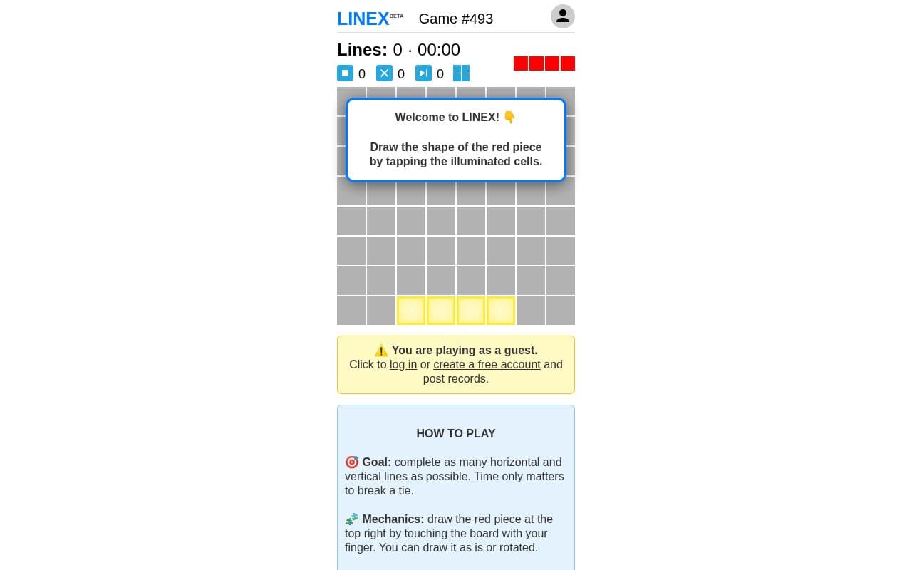 Screenshot of LINEX