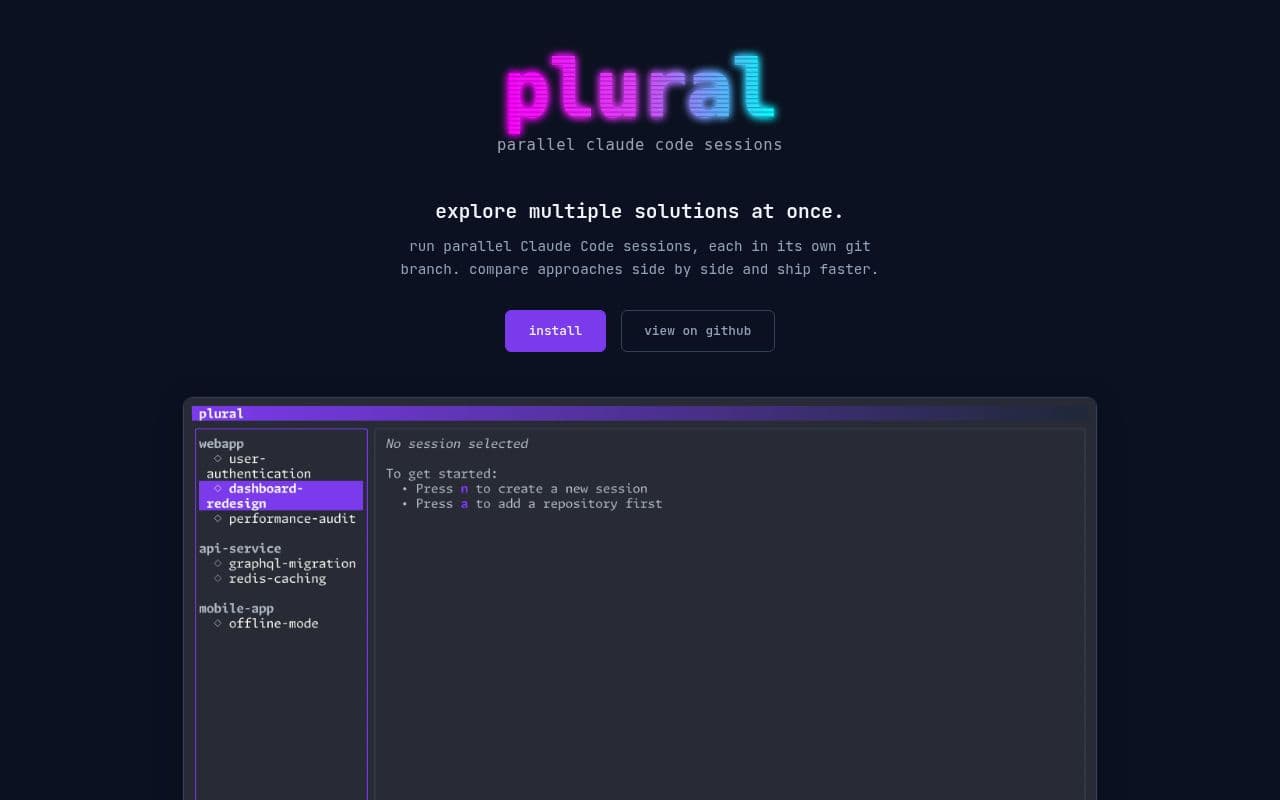 Screenshot of plural
