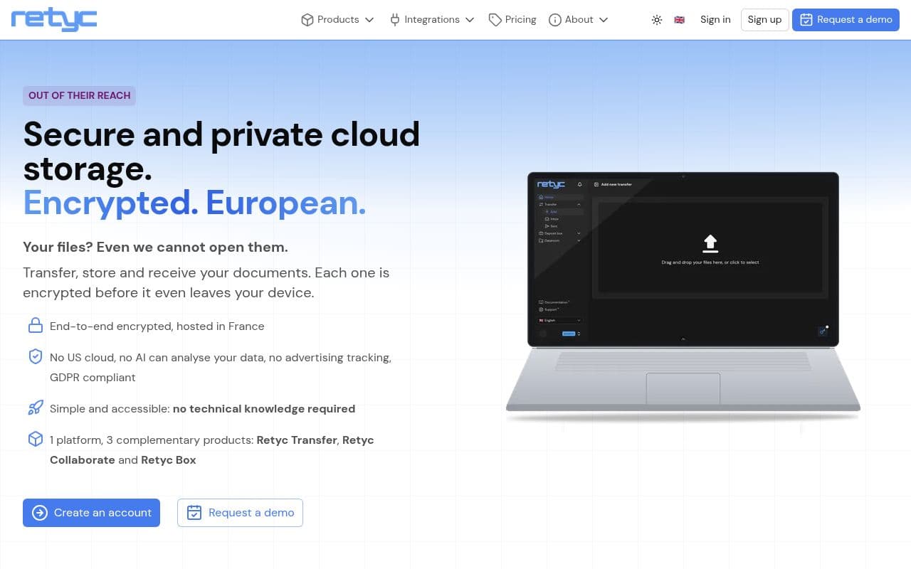 Screenshot of Retyc