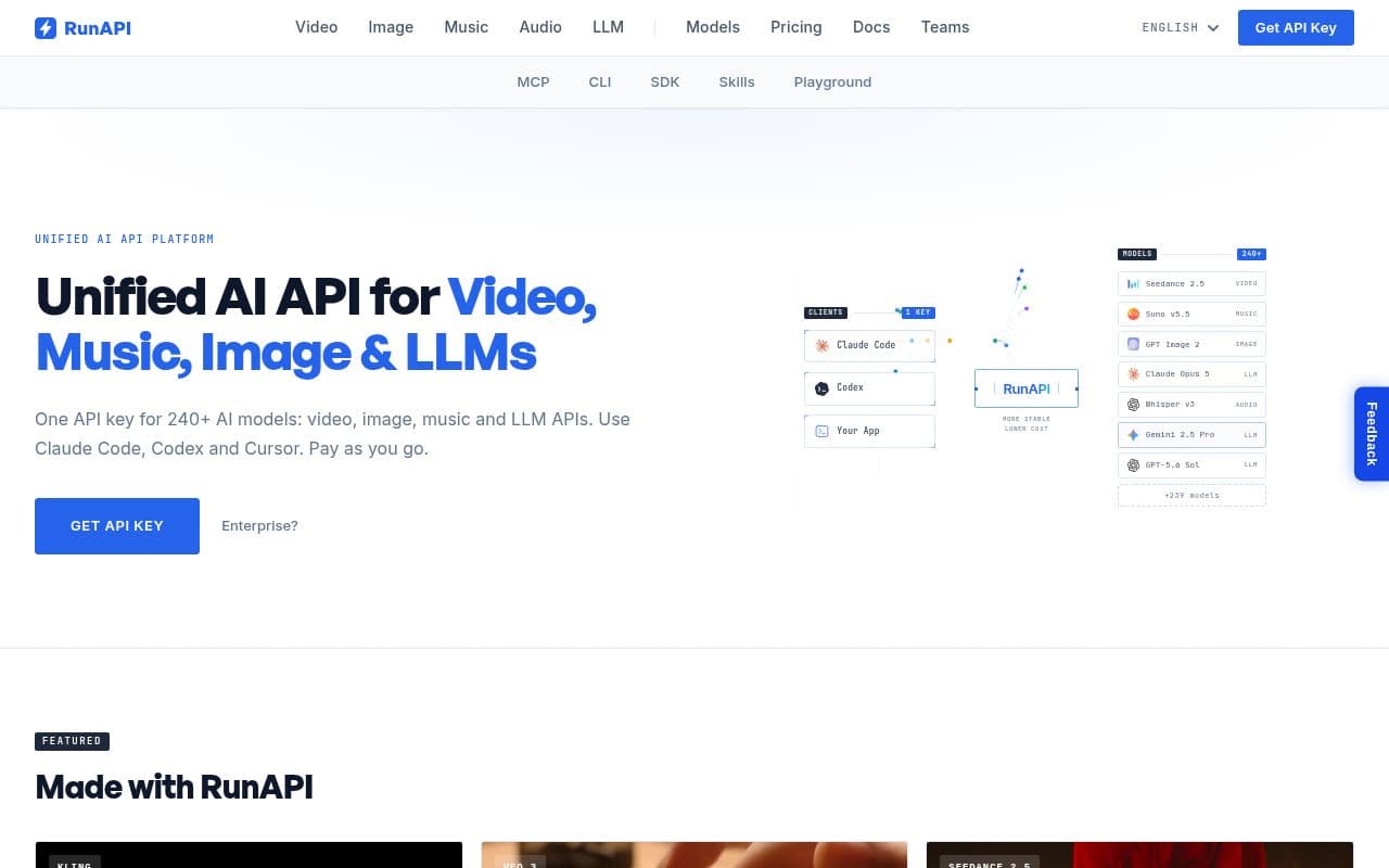 Screenshot of RunAPI