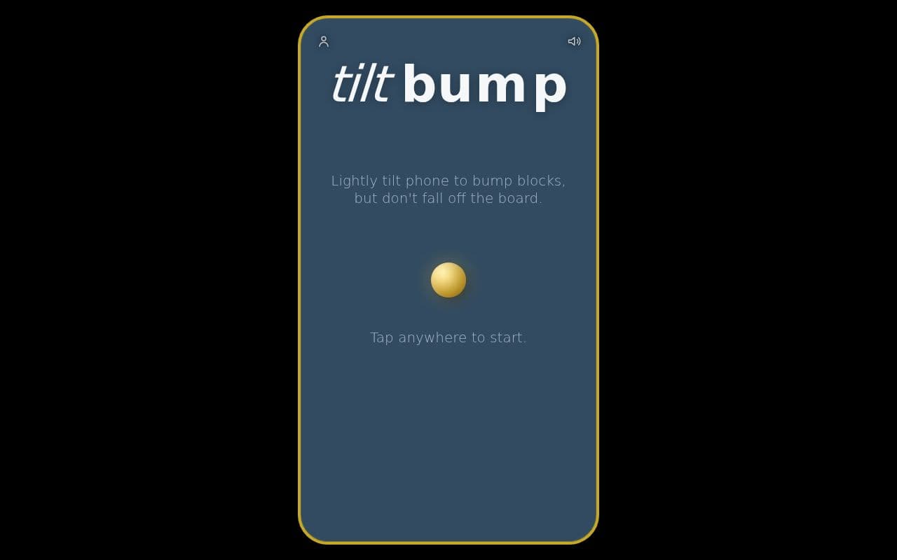 Screenshot of TiltBump