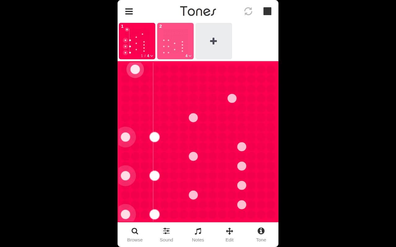 Screenshot of Tones