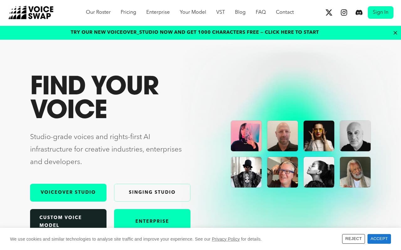 Screenshot of Voice-Swap