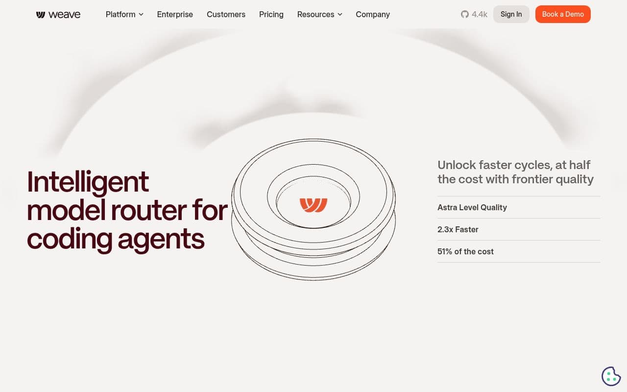 Screenshot of Weave Router