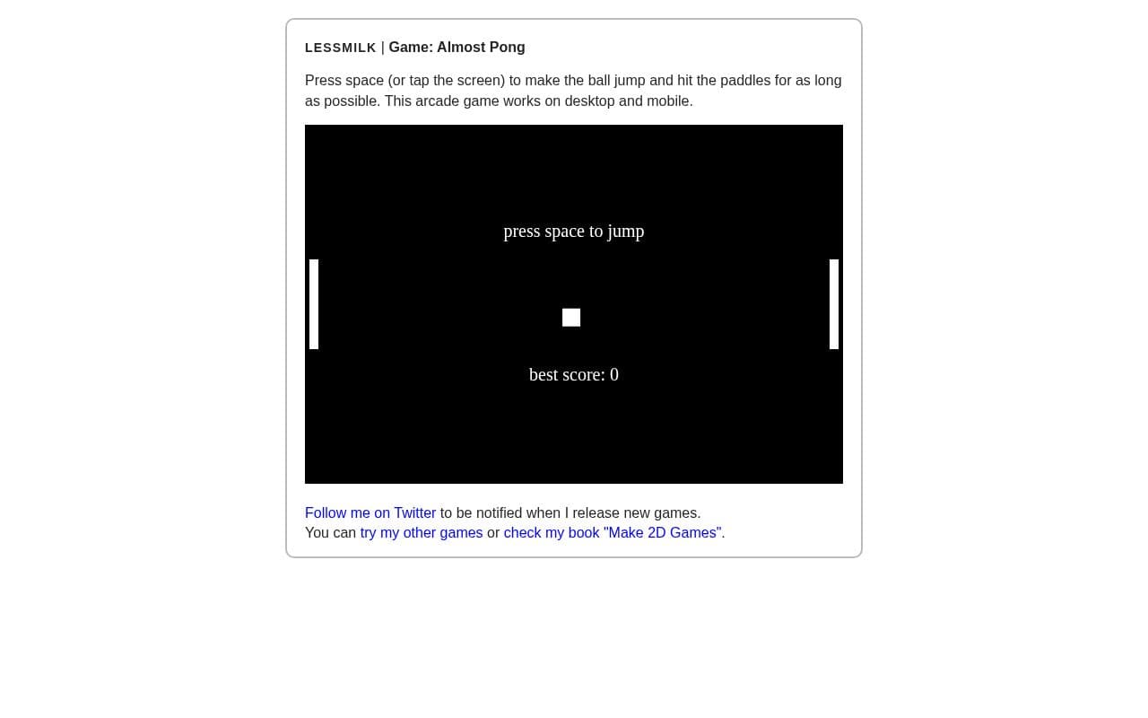 Screenshot of Almost Pong