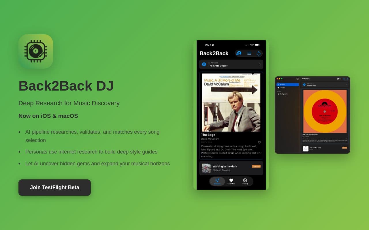 Screenshot of Back2Back DJ