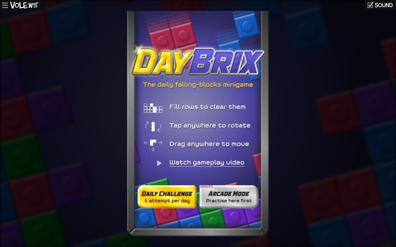 Screenshot of DayBrix