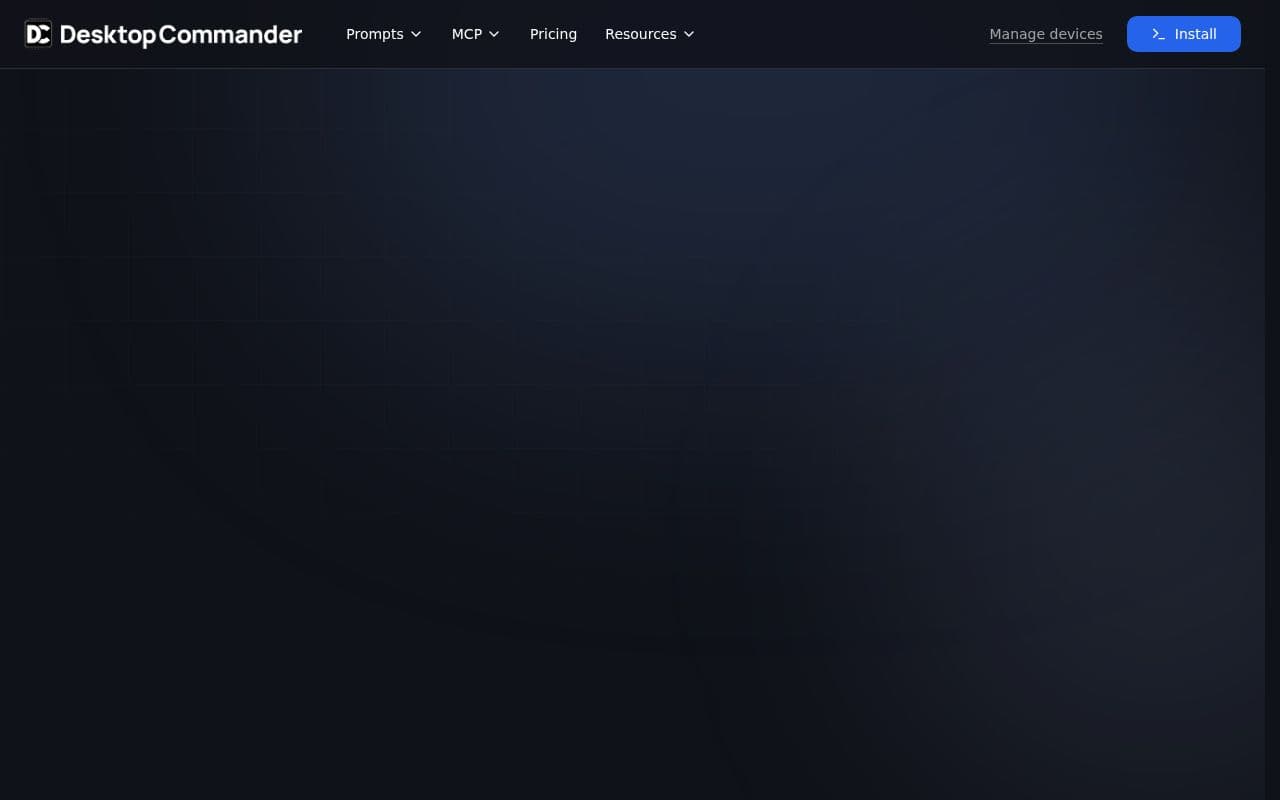 Screenshot of Desktop Commander