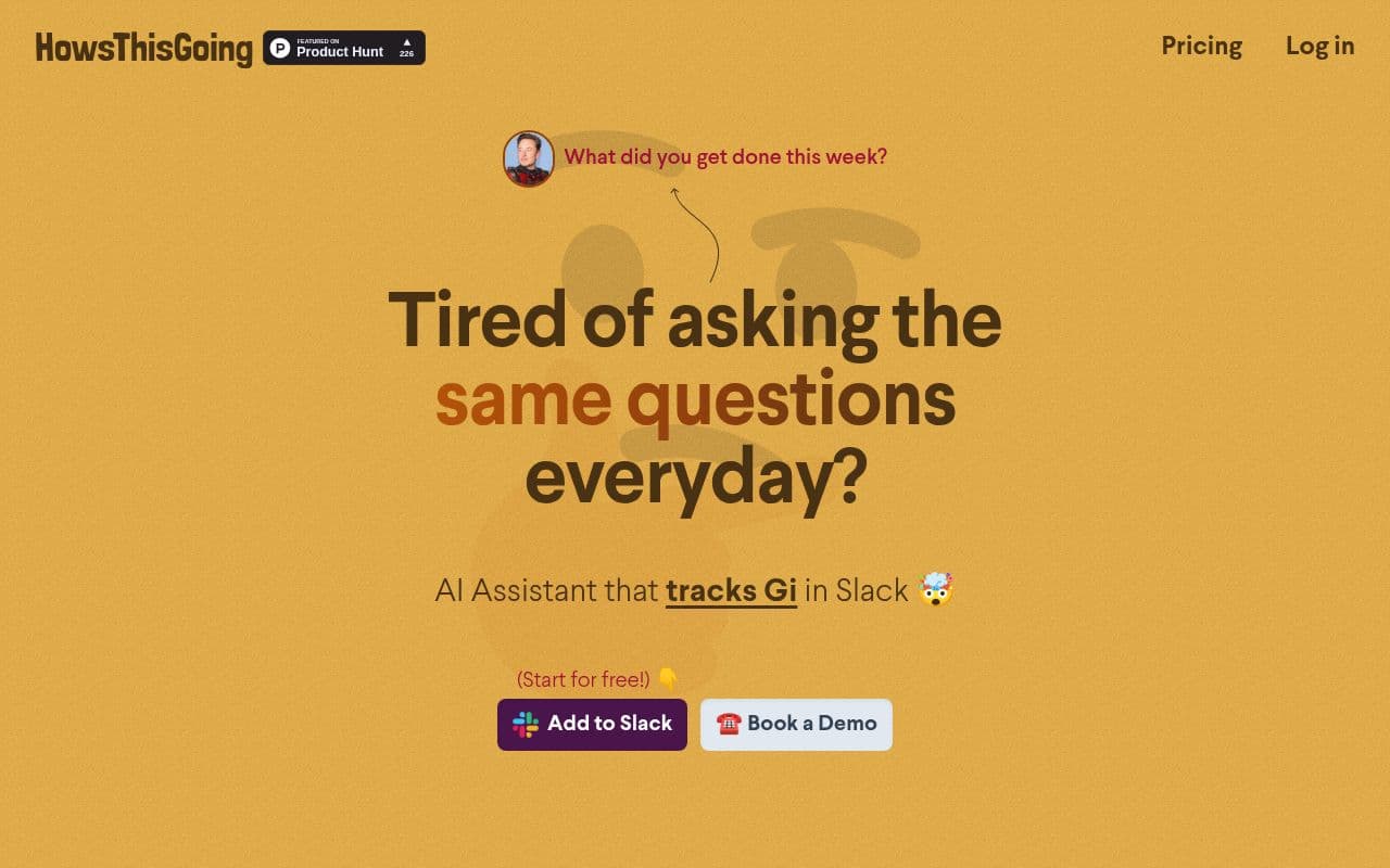 Screenshot of HowsThisGoing