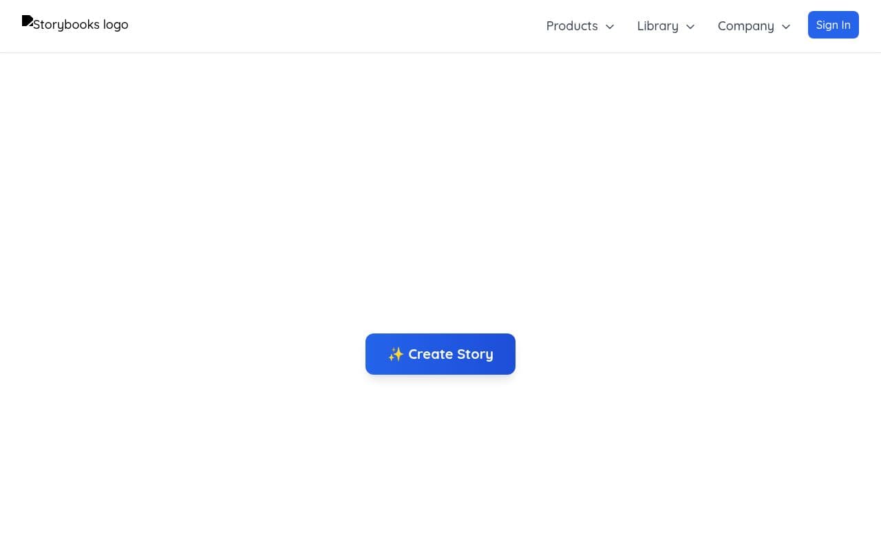 Screenshot of Storybooks