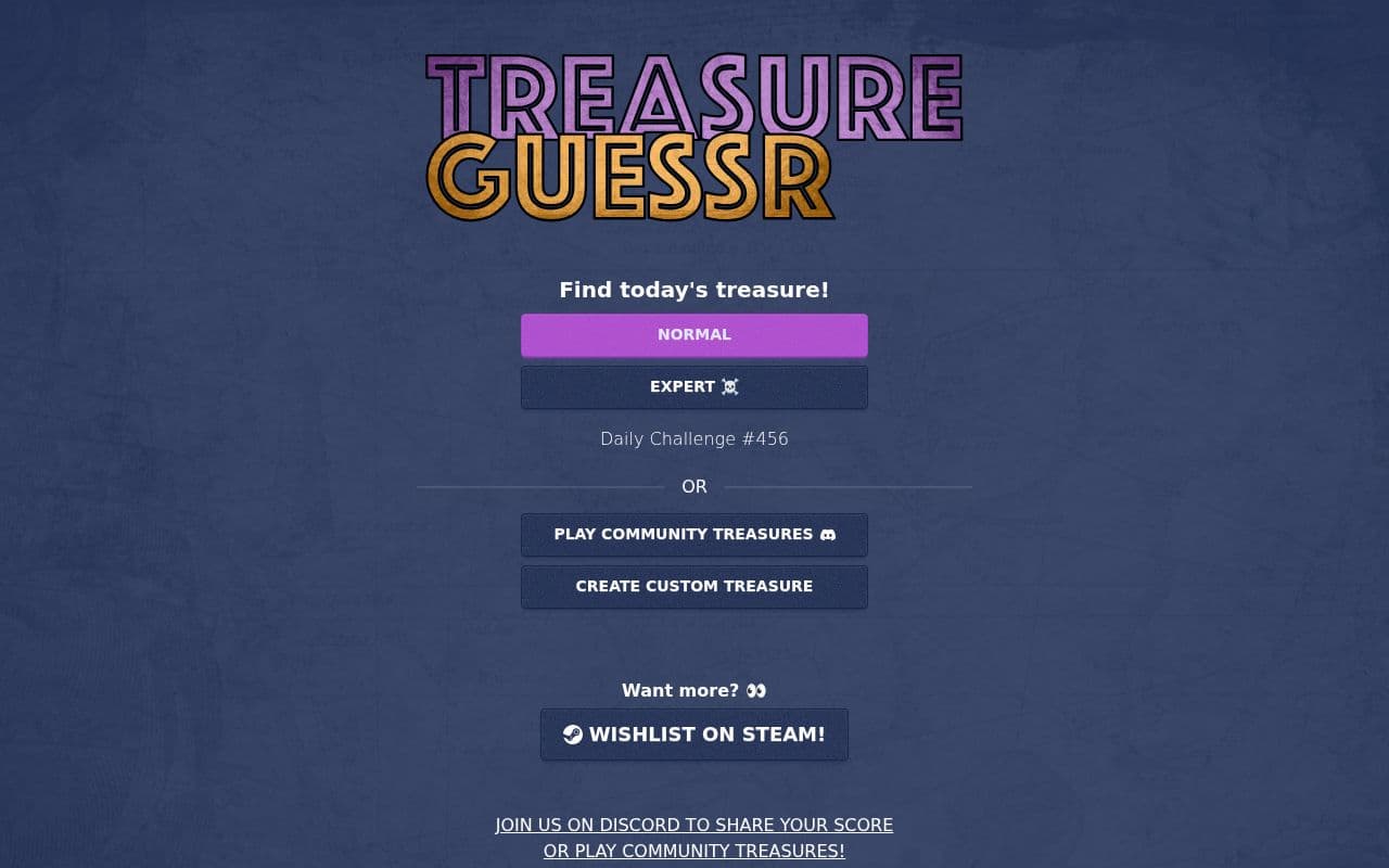 Screenshot of Treasure Guessr