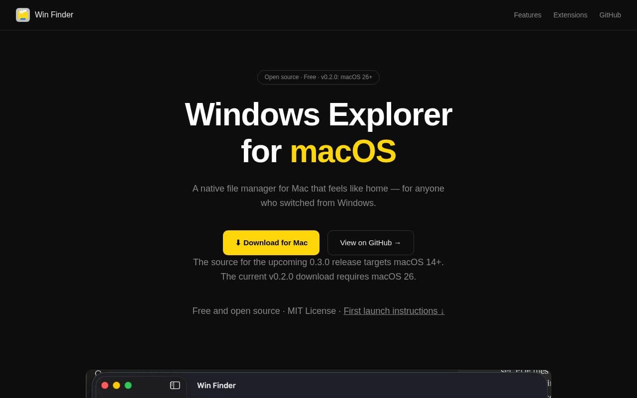 Screenshot of Win Finder